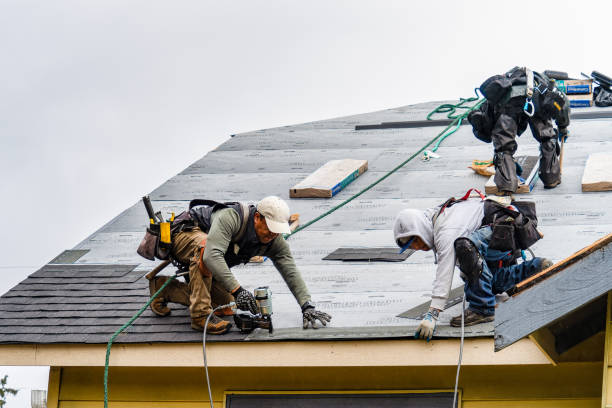 Professional Roof Repair technician working in Glenville, CT